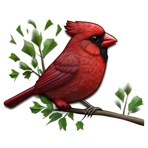 Stylized Cardinal Icon PNG 06252024