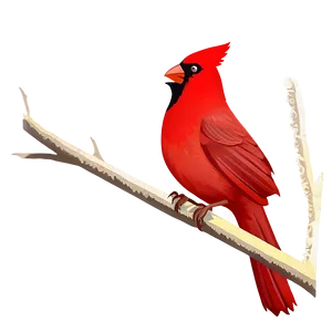 Stylized Cardinal Icon PNG Vnn24 PNG