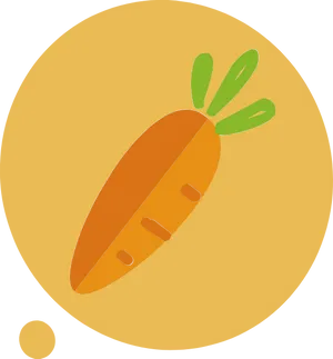 Stylized Carrot Graphic PNG image