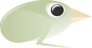 Stylized Cartoon Bird Graphic