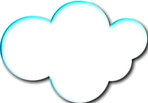 Stylized Cartoon Cloud Graphic PNG image