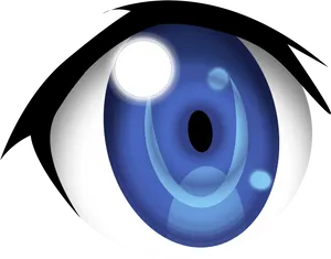 Stylized Cartoon Eye Illustration PNG image