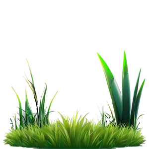 Stylized Cartoon Grass PNG 06122024 PNG