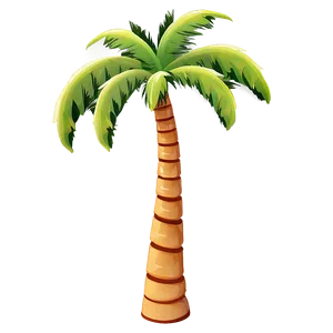 Stylized Cartoon Palm Tree PNG 22