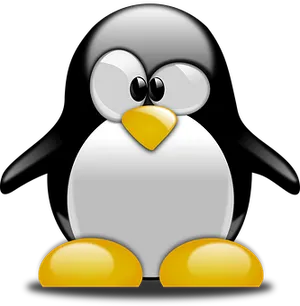 Stylized Cartoon Penguin Icon