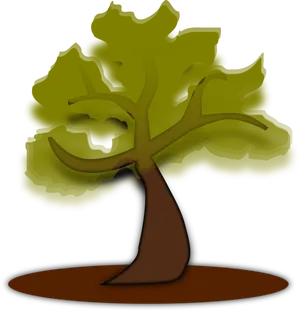 Stylized Cartoon Tree