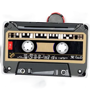 Stylized Cassette Tape PNG Air26 PNG