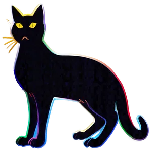 Stylized Cat Silhouette Png 82 PNG image