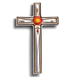 Stylized Catholic Cross Representation Png 42 PNG image