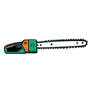 Stylized Chainsaw Artwork Png 05252024 PNG image