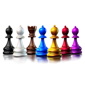 Stylized Chess Pawn PNG 06132024