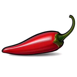 Stylized Chili Pepper PNG 06122024