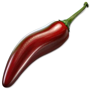 Stylized Chili Pepper PNG Ahg