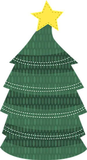 Stylized Christmas Tree Illustration