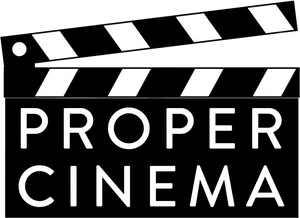 Stylized Clapperboard Proper Cinema PNG image