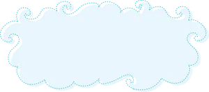 Stylized Cloud Frame Clipart PNG image