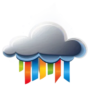 Stylized Cloud Vector Clipart PNG 06262024