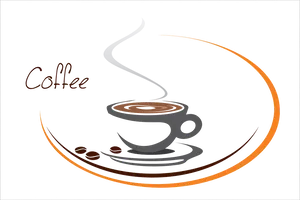 Stylized Coffee Cup Logo PNG