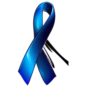 Stylized Colon Cancer Ribbon PNG Dls