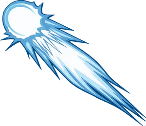 Stylized Comet Illustration PNG image
