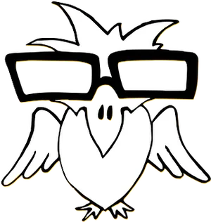 Stylized Cool Bird Graphic