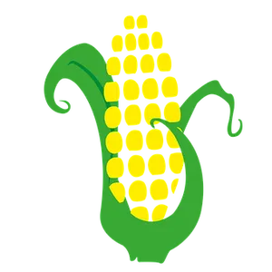 Stylized Corn Graphic PNG image