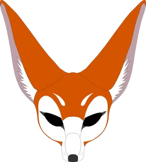 Stylized Coyote Head Illustration PNG image
