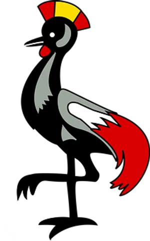 Stylized Crane Vector Art