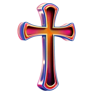Stylized Cross Outline PNG Dqi42 PNG