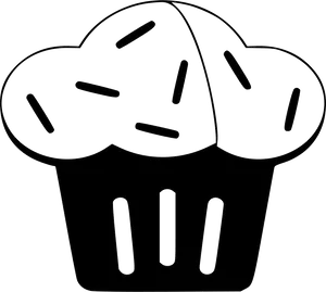 Stylized Cupcake Icon PNG image