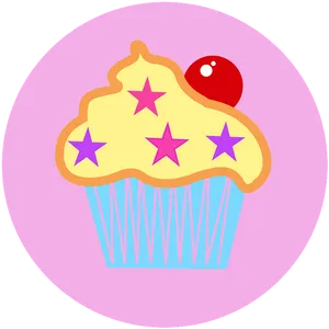 Stylized Cupcake Logo PNG image