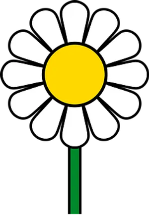 Stylized Daisy Graphic