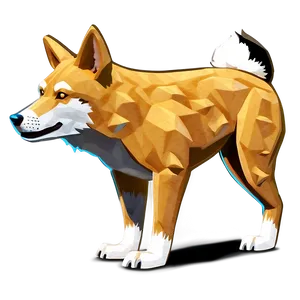 Stylized Dingo Art PNG Bij44 PNG