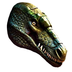 Stylized Dinosaur Head Artwork PNG Eve PNG