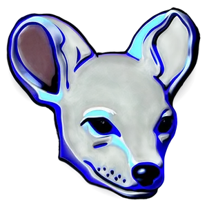 Stylized Dog Head PNG 06212024