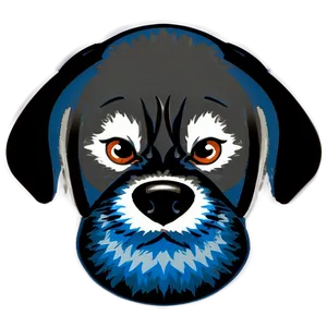 Stylized Dog Head PNG Stm34 PNG