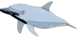 Stylized Dolphin Illustration PNG image