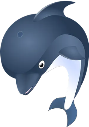 Stylized Dolphin Illustration