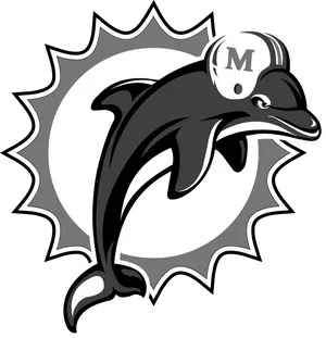 Stylized Dolphin Sports Logo PNG image