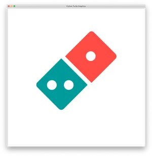 Stylized Domino Piece Graphic PNG
