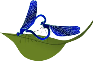 Stylized Dragonfly Illustration PNG image