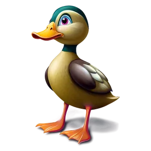 Stylized Duck Design PNG Lpy47