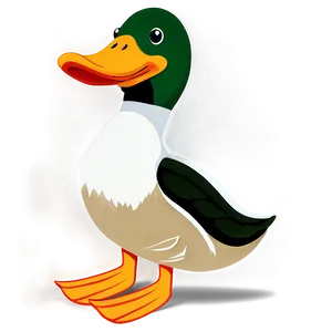 Stylized Duck Design PNG Mmf96