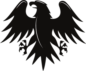 Stylized Eagle Silhouette PNG image