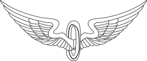 Stylized Eagle Wings Logo PNG image