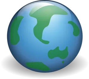 Stylized Earth Illustration PNG image