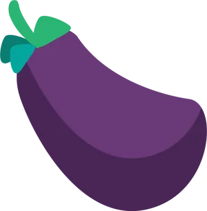 Stylized Eggplant Graphic PNG image