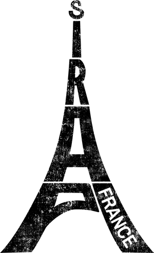 Stylized Eiffel Tower Graphic PNG