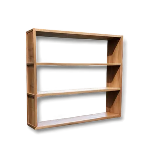 Stylized Empty Bookshelf PNG 64 PNG