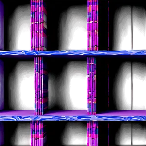 Stylized Empty Bookshelf PNG Rhc77 PNG